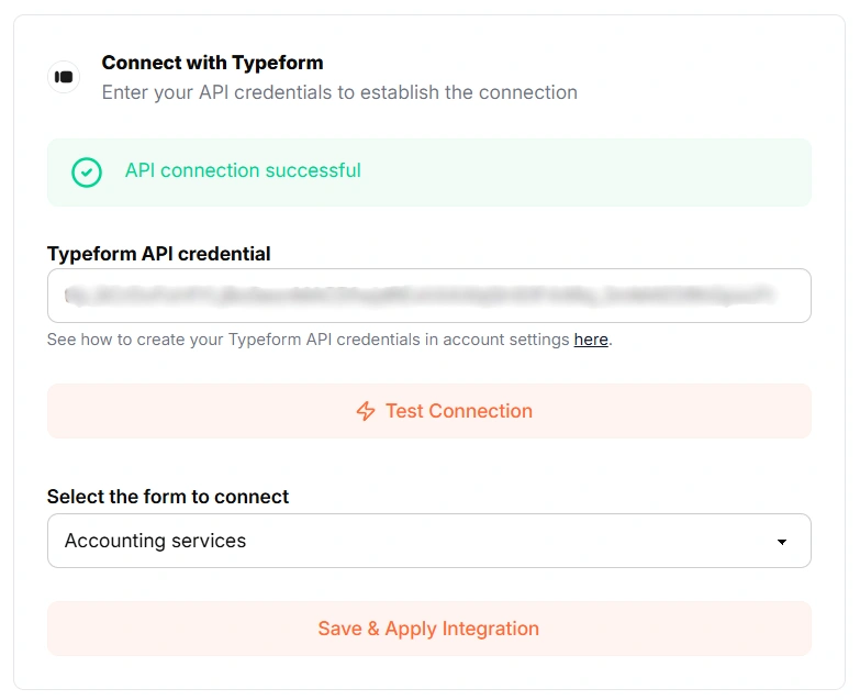 Step 3 Connect Typeform with LeadSources