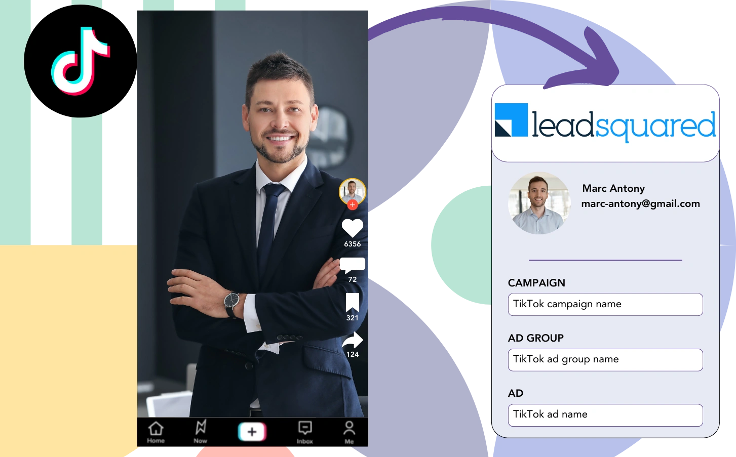 Track Tiktok ads data in LeadSquared