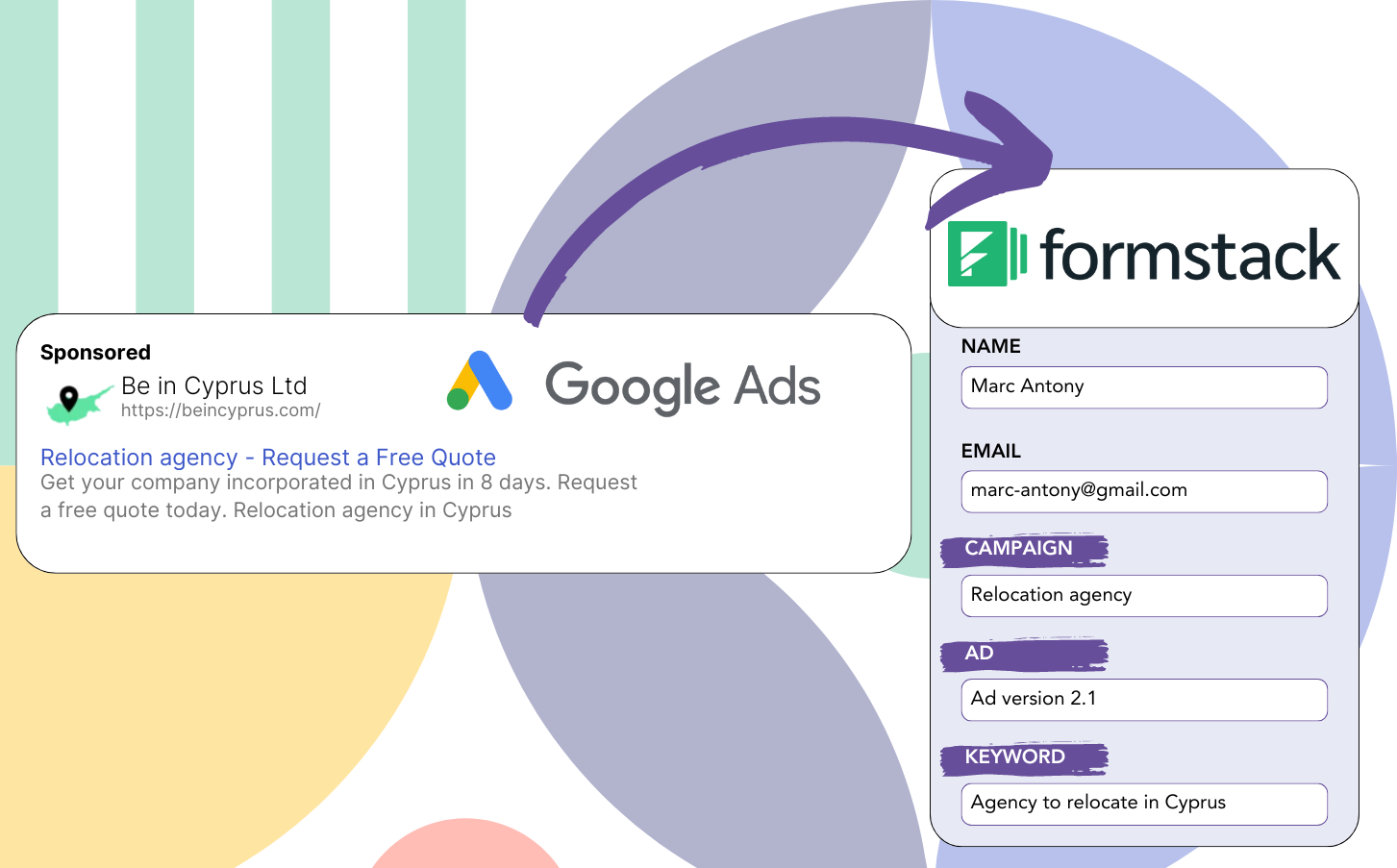 Track Google Ads data in Formstack