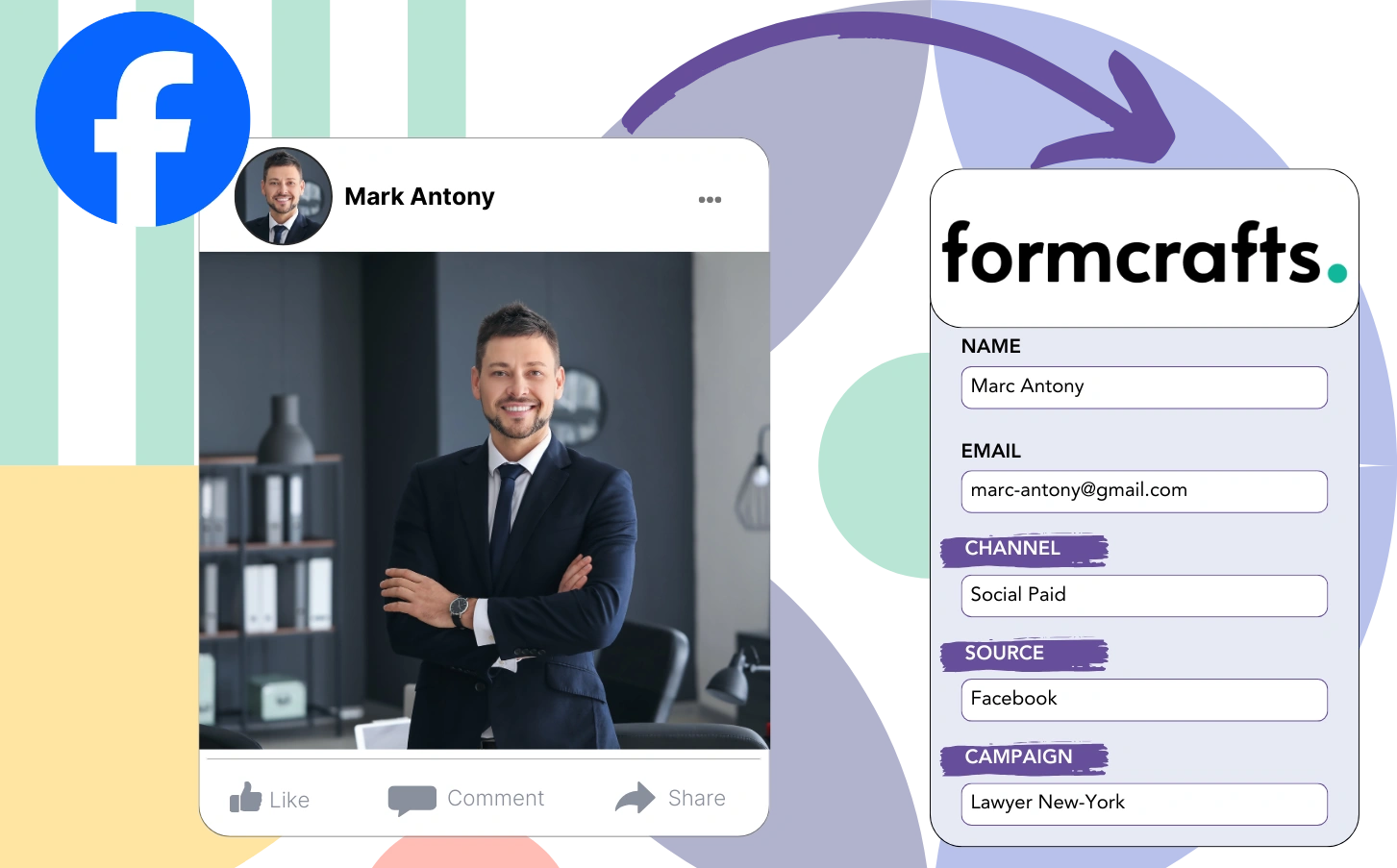 Track Facebook ads data in Formcrafts