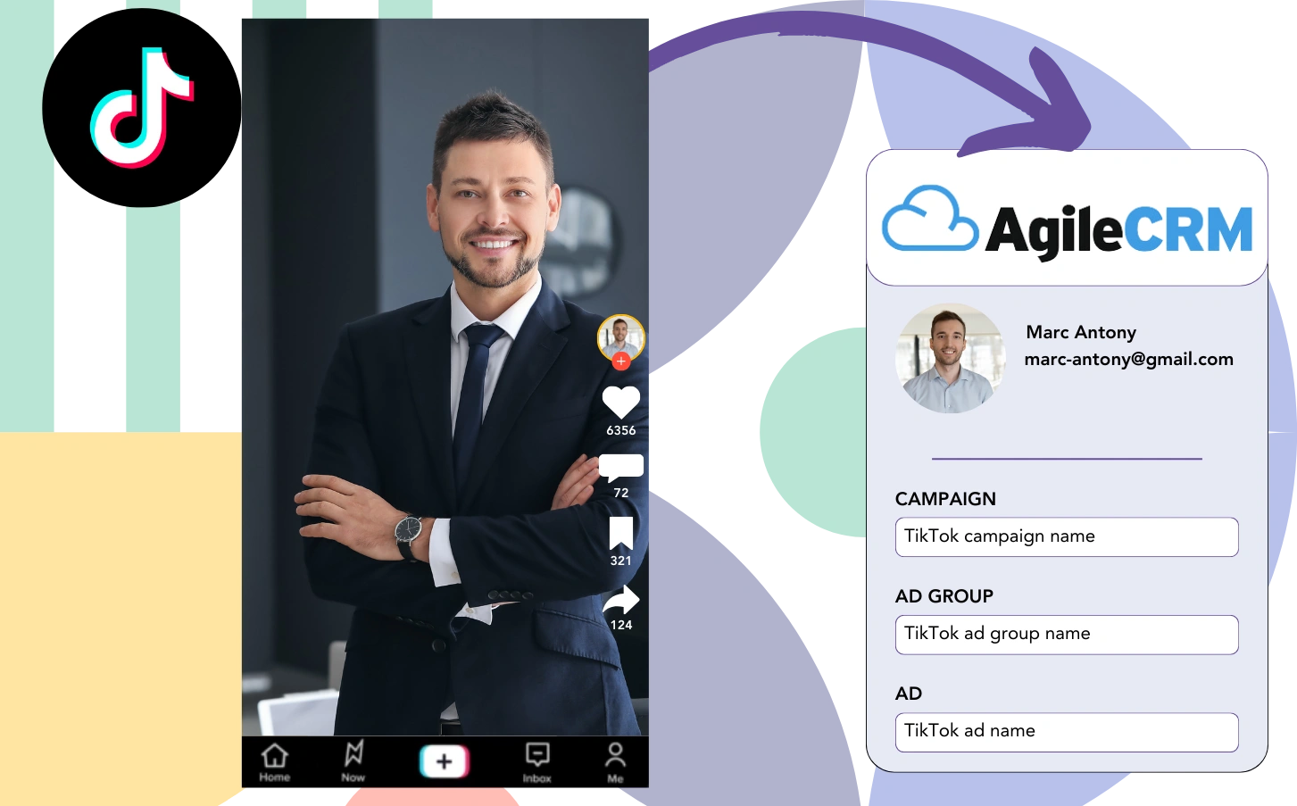 Track Tiktok ads data in Agile CRM