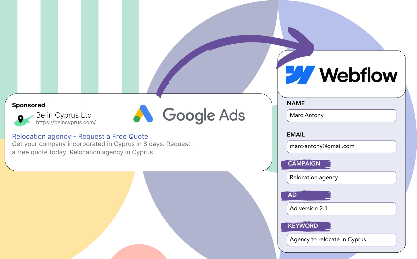 Track Google Ads data in Webflow