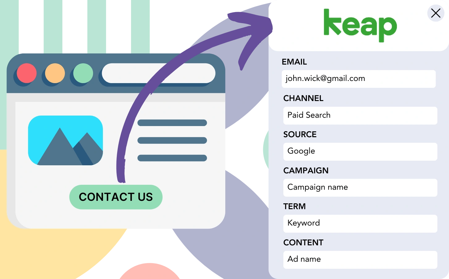 Track lead source Keap Forms